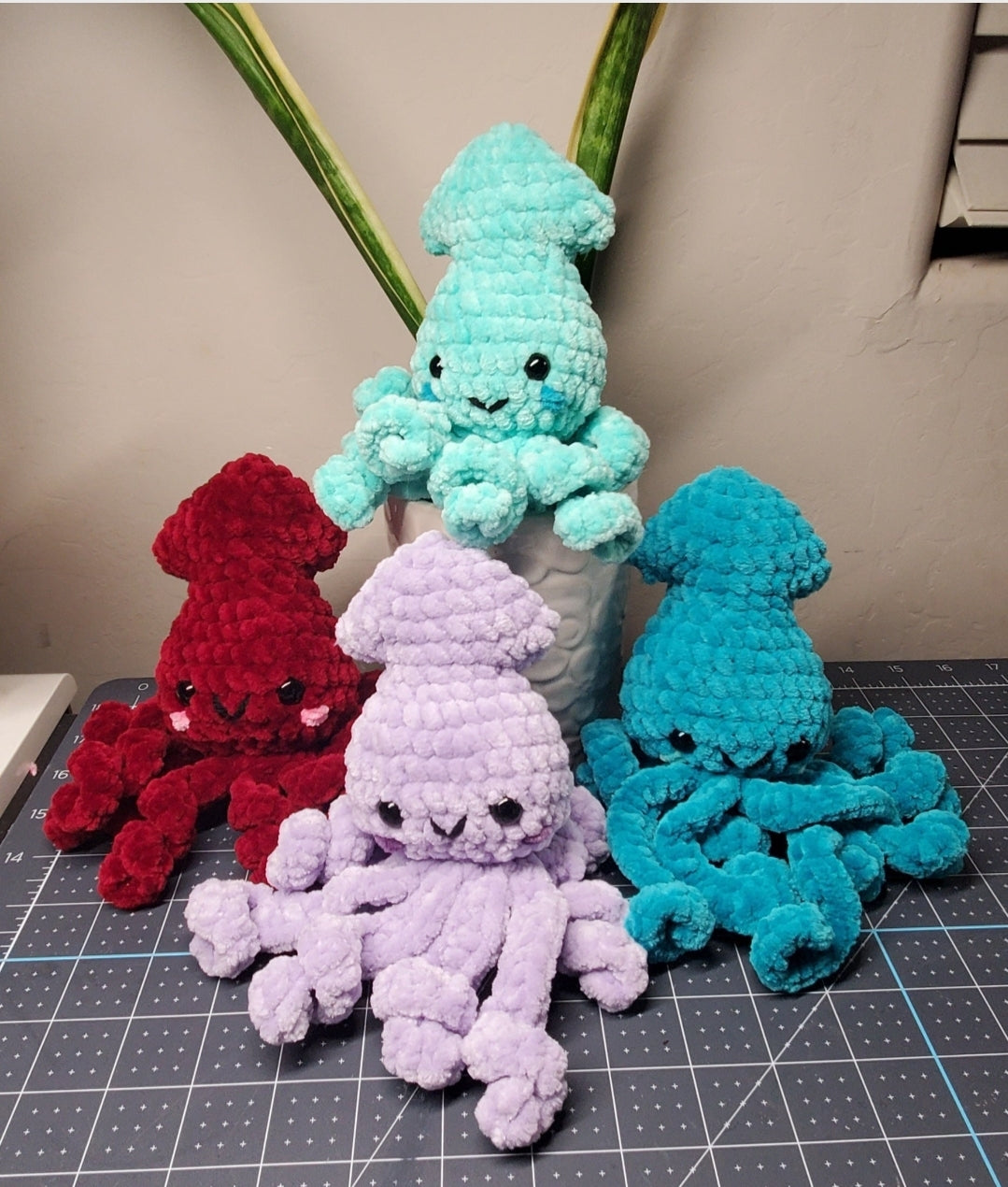 Crochet Baby Squid